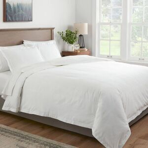 Threshold - Twin/Twin Extra Long Cotton Linen Chambray Duvet C White